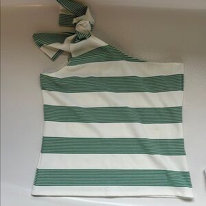 Striped One-Shoulder Top